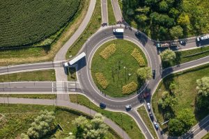 Who is at Fault in a Roundabout Accident in Tampa?